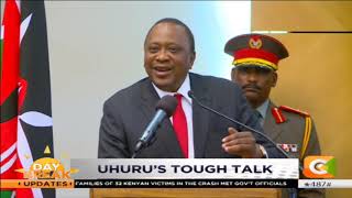 President Kenyatta assures that ongoing war against graft continues
