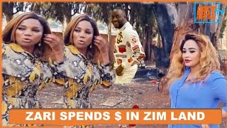 Zari Hassan Uses Dollars To Wipe Tears As She Moans Ginimbi In Zimbabwe !!!!