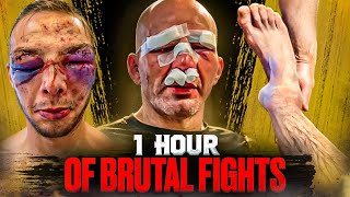 The Most Brutal 1 Hour Of MMA, Boxing \u0026 Bare Knuckle