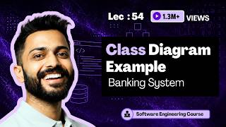 Class Diagram in UML | Banking System (Real Life example) | Software Engineering
