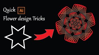 Quick Flower design Tricks-Adobe illustrator Design tutorial