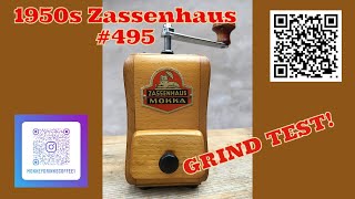 Zassenhaus 495 Mokka: 1950s coffee grinder demo and test