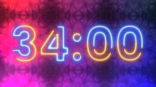 34 Minute Timer - 2040 seconds Timer - Clean & Simple Timer