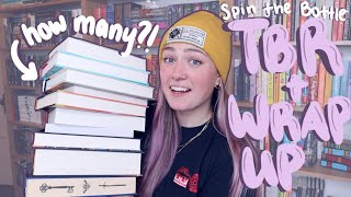 a VERY chaotic spin the bottle TBR game + reading wrap up😅📚