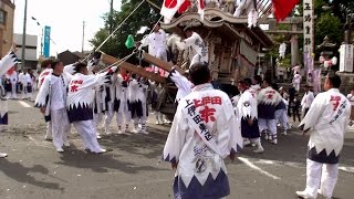 川渡り神幸祭　2016　全山笠ガブリ148ﾊﾟﾂ+回し39発進　風治八幡宮