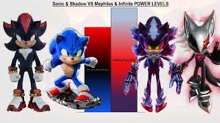 Sonic \u0026 Shadow VS Mephiles \u0026 Infinite POWER LEVELS - Sonic 1 / Sonic 2 / Sonic 3