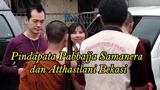 Pindapata Pabbajja Samanera dan Atthasilani Bekasi