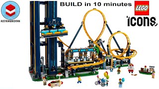 LEGO Loop Coaster build in 10 minutes | LEGO Icons 10303