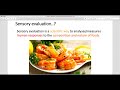 Food Sensory Evaluation Online Discussion 01  06/2022