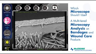 Which microscope should I use? A multi-tiered microscopy analysis on bandages / woundcare products.