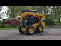 cat 236d skid steer test drive working review diggersandtractors.com