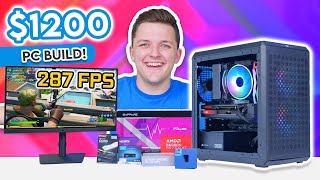 Best $1200 Gaming PC Build 2024! 😄 [Full Build Guide w/ Benchmarks!]