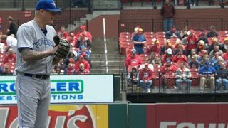 TOR@STL: Latos works six scoreless innings