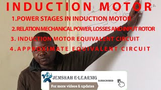 INDUCTION MOTORS {POWER STAGES IN INDUCTION MOTOR}