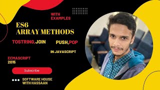 Javascript Array Methods | toString,join,pop and push methods