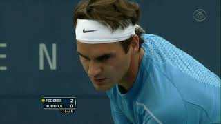 US Open 2006 Final - R.Federer vs A.Roddick Highlights