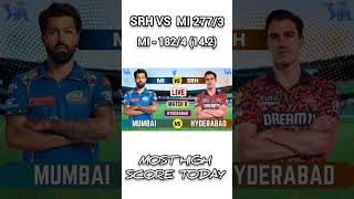 SRH VS MI Today Match 😳 Most Highest Score in IPL 2024 #srhvsmi #todaymatch #chapri