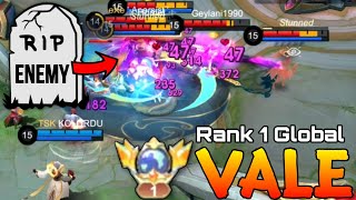 Vale Deadly Late Game Midlaner - Top 1 Global Vale by KOLORDU - Mobile Legends