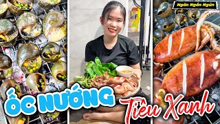 Trổ Tài Làm Ốc Nướng Tiêu Xanh Đãi Mẹ Sang Thăm - Ngân Ngắn Ngủn