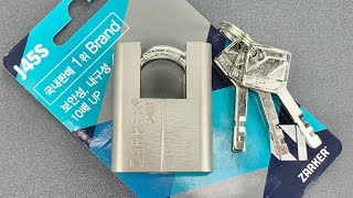 [1253] Korean Zarker Padlock Picked (Model J45S)