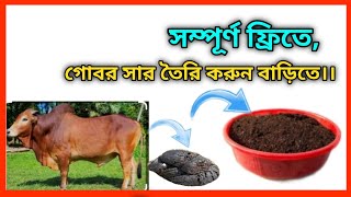 how to make cow dung compost।।বাড়িতে খুব সহজে গোবর সার তৈরি করুন।গোবর সার।।गोबर की खाद कैसे बनती है