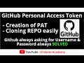 Github Personal Access Token Creation with Username & Password Solution