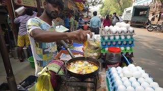 Mumbai Special Bhurji Pav   Amazing Cutting Skills   Indian Street Food