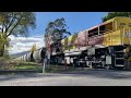 tasrail 46 2054 2051 coal train leaving fingal