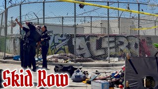 👮🏽‍♀️LAPD Trash Selfies 🤔& Street Clean Up ⛺️🧹• Ep 81 | Los Angeles, California 🇺🇸 [4K]