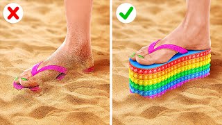 WOW! POP IT HACKS || Rainbow Challenges and Hacks! Colorful DIY’s And Crafts by