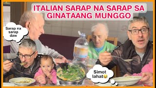 ITALIAN BYENAN FIRST TIME TRYING GINATAANG MUNGGOS  | UBOS LAHAT