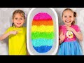 Colorful Slime Fun Time with Maya and Mary!