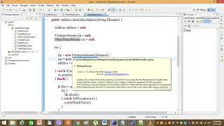9 Java Object Serialization Serialization Read an object from file