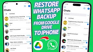 How to Restore WhatsApp Backup From Google Drive to iPhone (Support iPhone 15)