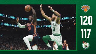 INSTANT REACTION: Knicks "played harder" than Celtics in "dogfight" OT loss for Boston, 120-117