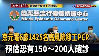 苗栗週二增18例 高風險移工PCR結果未出爐－民視新聞