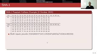Collisions for MD5 and SHA-1