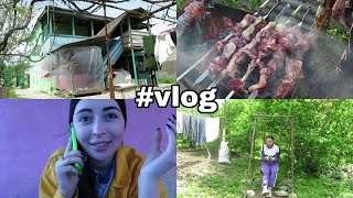 Поездка в деревню на шашлыки 😍 Вспомнила детство / Vlog Ayka Emilıy