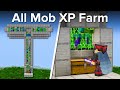 Minecraft EASY All Mob XP Farm - 46 Levels and 2000 Items Per/h