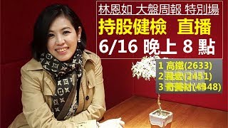 持股健檢 4 步驟，高鐵(2633) 翻身大漲 35%！｜林恩如 飆股女王▸免費直播教學