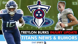 Treylon Burks Injury Update | Titans News & Rumors After 20-16 LOSS  vs. Steelers, NFL Week 9