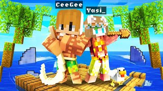 Yasi and CeeGee played Minecraft as MOANA and MAUI