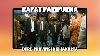 Rapat Paripurna DPRD Provinsi DKI Jakarta - 8 Oktober 2024