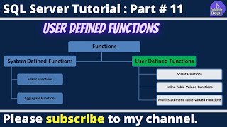 💡 SQL Server User-Defined Functions (UDF) | Advantages vs Disadvantages | SQL Server Tutorial