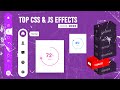 Top CSS & Javascript Effects | June 2022 @OnlineTutorialsYT