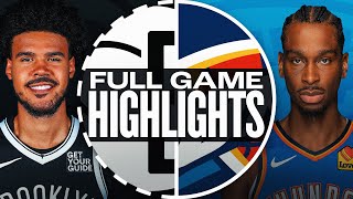 NETS at THUNDER | FULL GAME HIGHLIGHTS | January 19, 2025