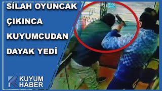 Oyuncak Silahla Kuyumcu Soymaya Kalkışan Soyguncu Dayak Yedi