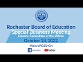 Special Meeting: Finance Committee of the Whole | October 18, 2022