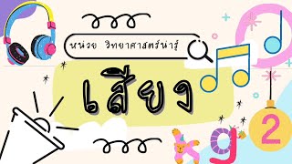 หน่วยวิทยาศาสตร์น่ารู้ (เรื่องเสียง) ชั้นอนุบาลศึกษาปีที่2