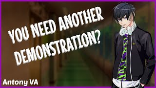[M4A] Flirty Dom Crush Pins You Against A Wall [Teasing] [Kisses] [Confession]